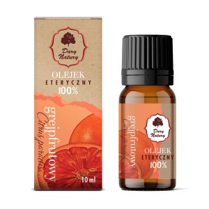Olejek eteryczny grejpfrutowy 100% 10ml - Dary Natury 