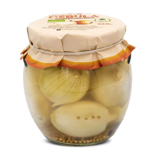 Słoik cebuli marynowanej 460g od Dary Natury