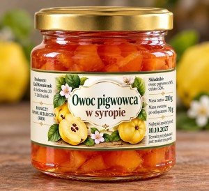 Owoc pigwowca w syropie 210g według tradycyjnej receptury